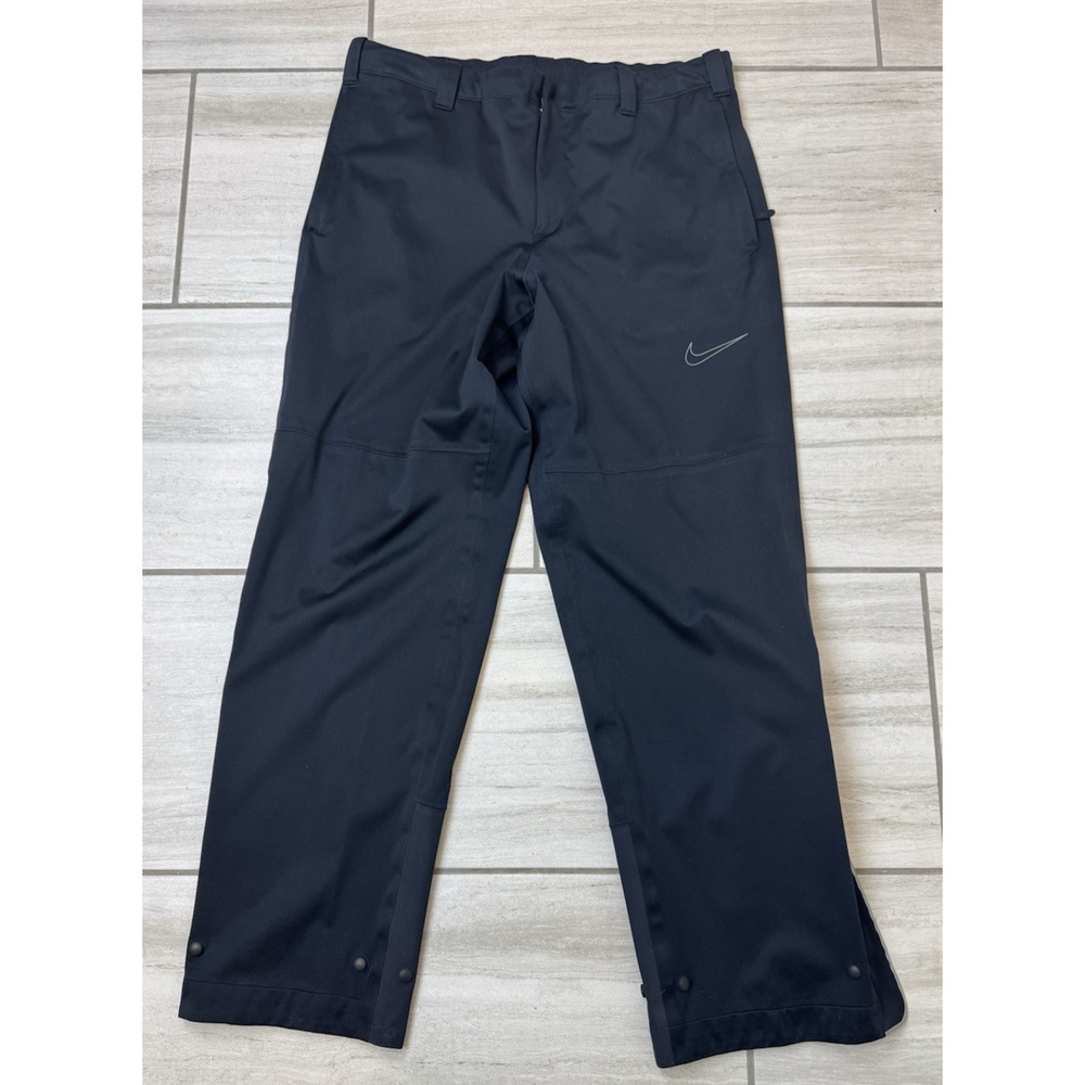 Nike Golf Storm Fit Men's Size 38x32 Medium‎ Waterproof Golfing Rain Pants Black